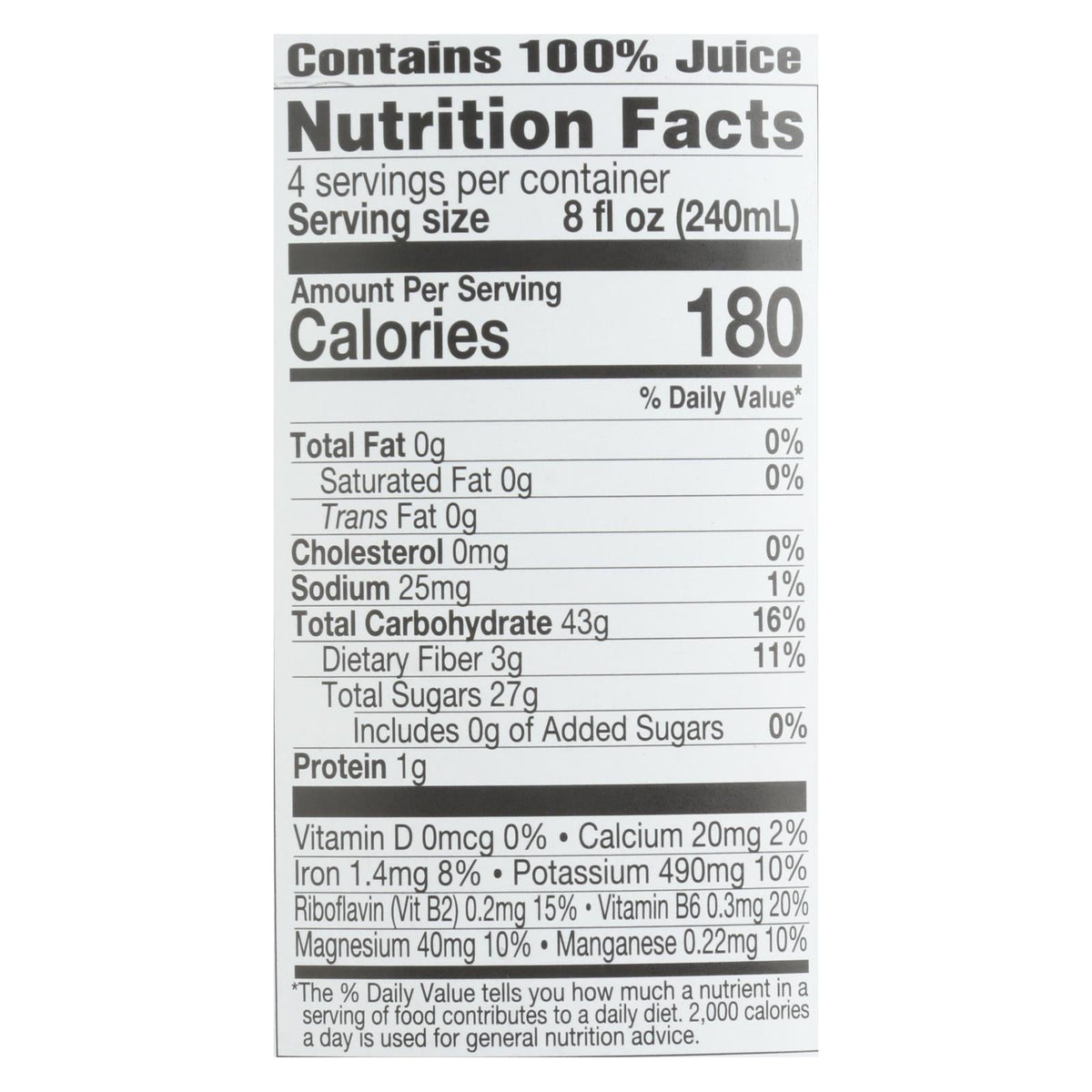 Lakewood Pure Prune Juice, 32 fl oz (Case of 6)