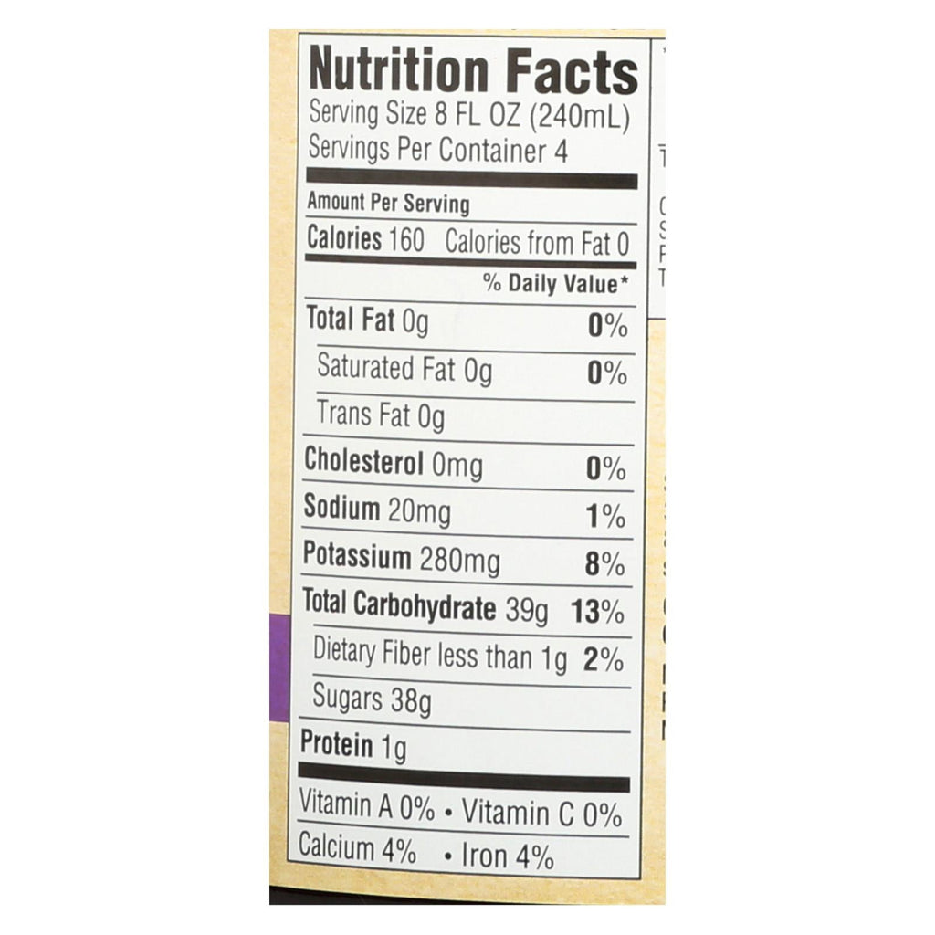 Santa Cruz Organic Concord Grape Juice, 32 fl oz (Case of 6)