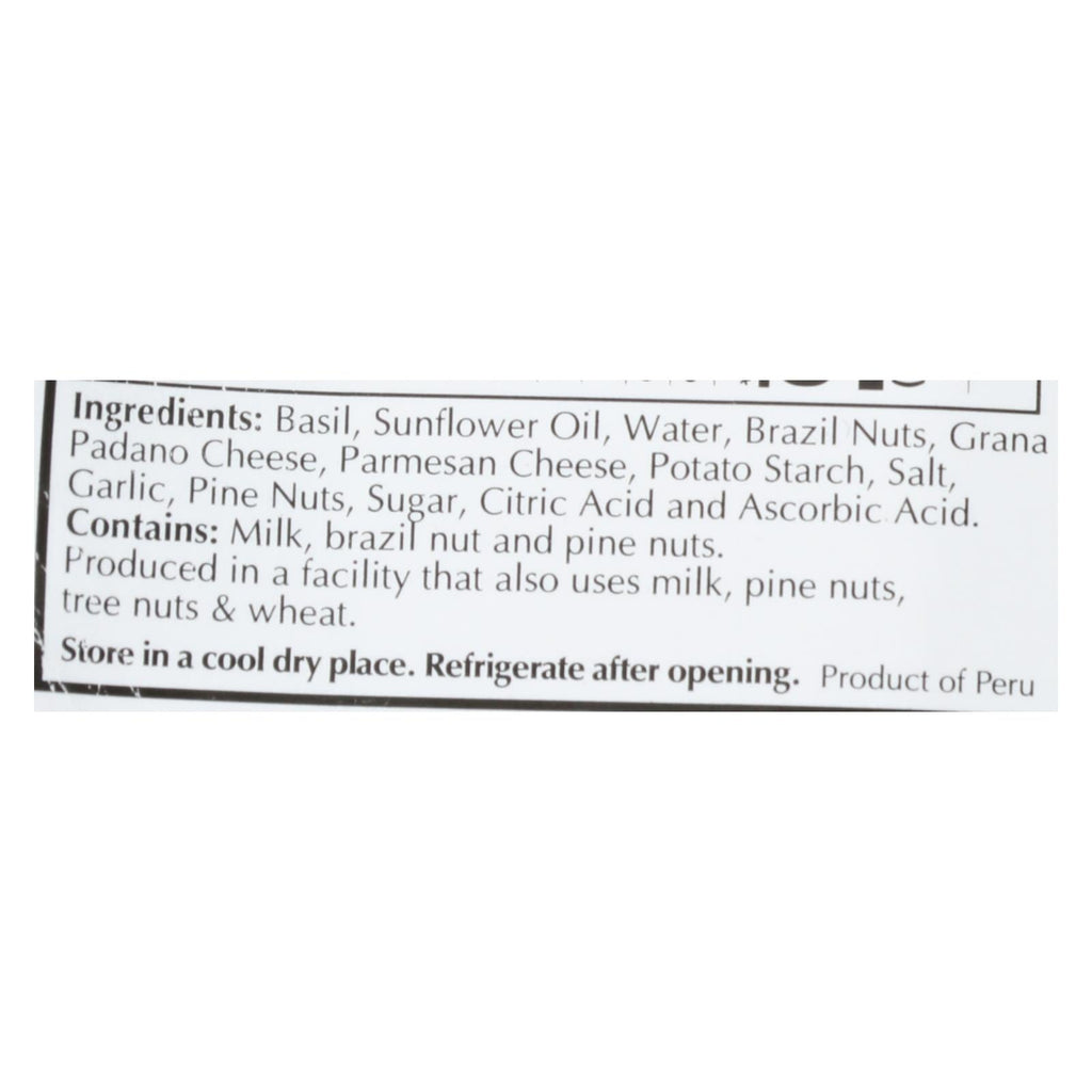 Cucina & Amore Alla Genovese Basil Pesto, 7.9 fl oz (Case of 6)