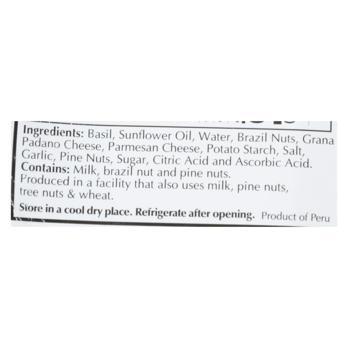 Cucina & Amore Alla Genovese Basil Pesto, 7.9 fl oz (Case of 6)
