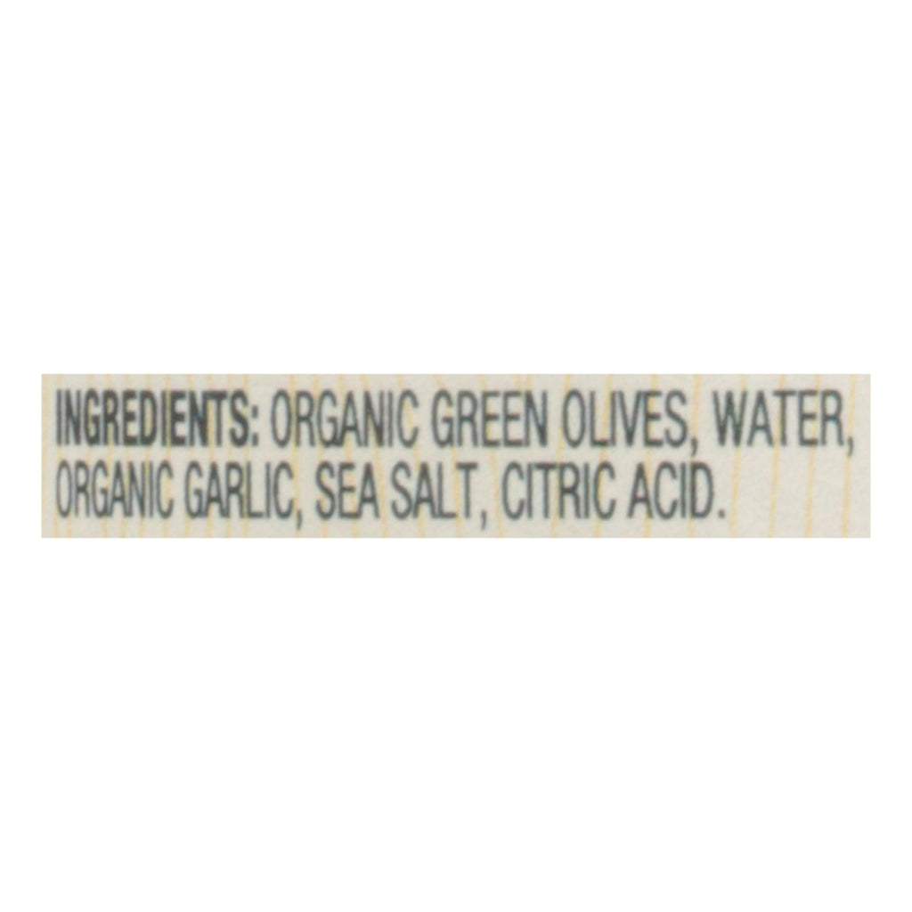 Woodstock Organic Garlic Stuffed Olives, 8.5 oz (Case of 12)