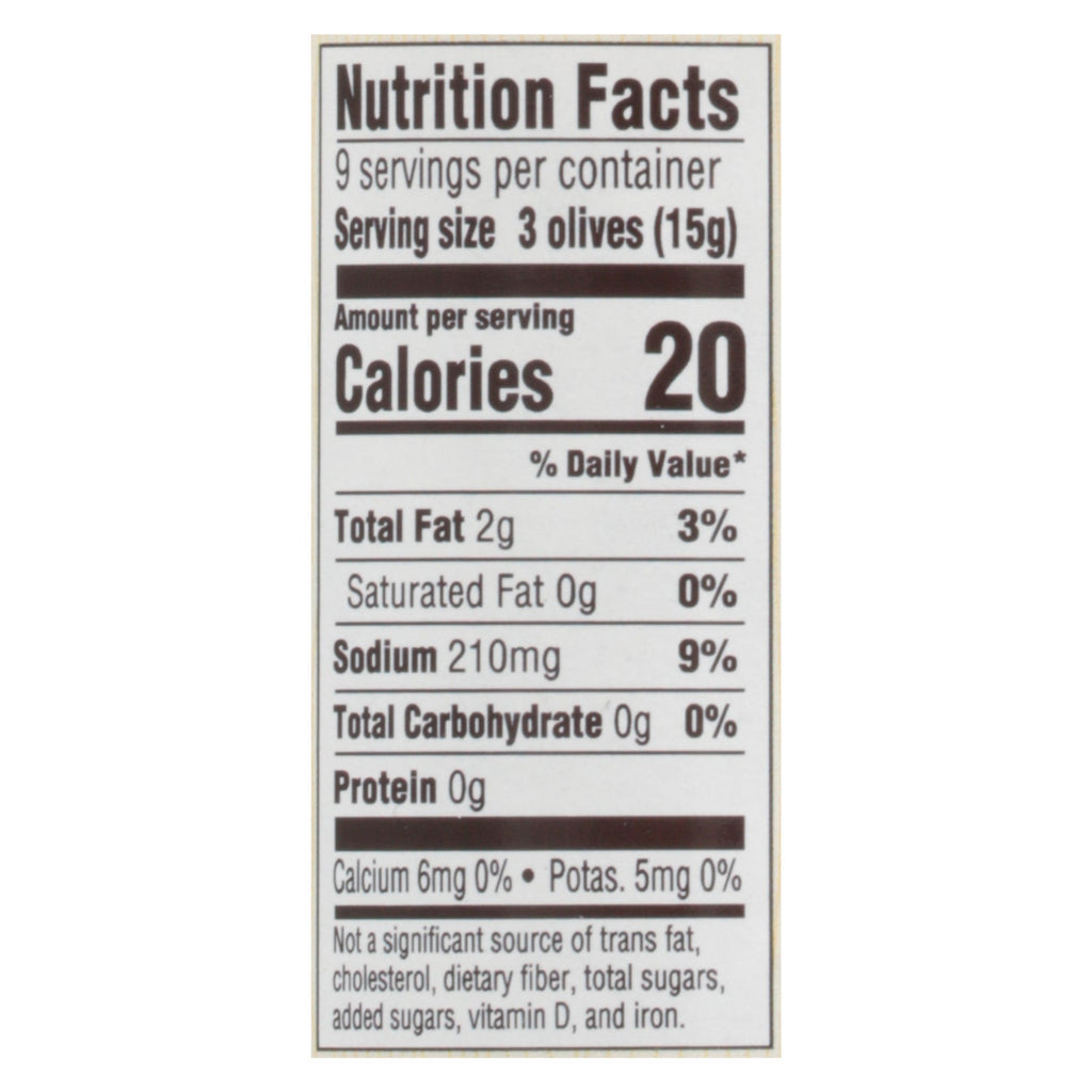 Woodstock Organic Garlic Stuffed Olives, 8.5 oz (Case of 12)