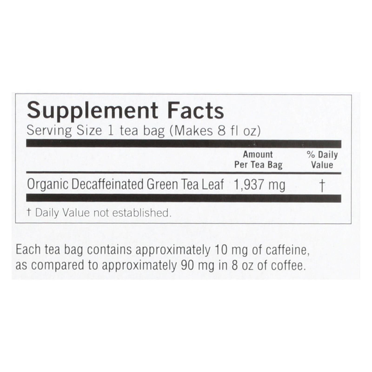 Yogi Tea Green Tea Pure Green - Decaf - 16 Tea Bags