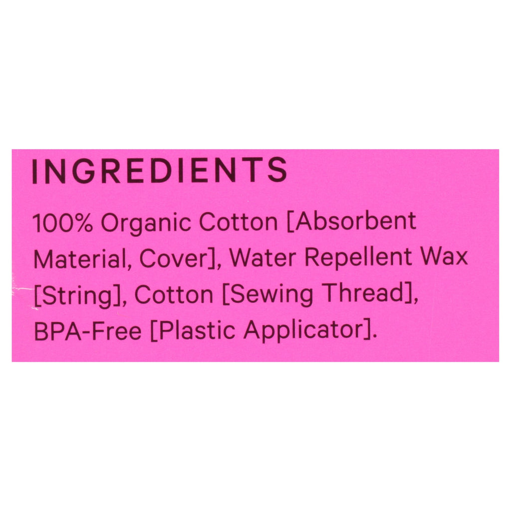 The Honey Pot Regular Unscented Tampons with Plastic Applicator, 18 ct