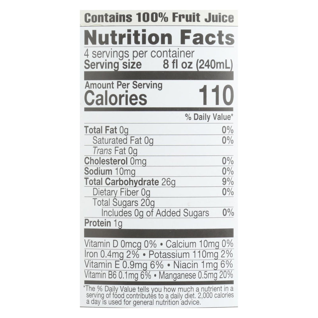 Lakewood Organic Pure Blueberry Juice, 32 fl oz (Case of 6)