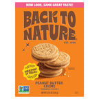 Back to Nature Peanut Butter Sandwich Cookies, 8.25 oz (Case of 6)