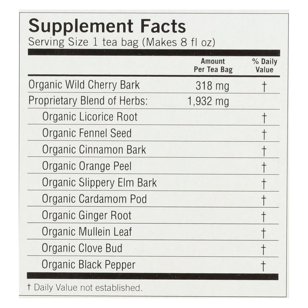 Yogi Tea Organic - Throat Comfort - Caffeine Free - 16 Tea Bags