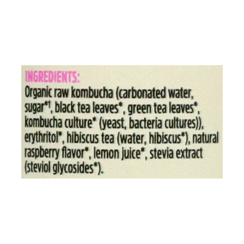 Remedy Organic Raspberry Lemonade Kombucha, 12 fl oz (Case of 12)