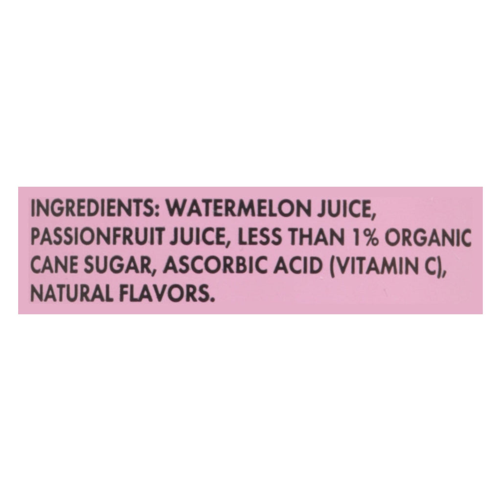 Mela Water Passion Fruit Watermelon Water, 16.9 fl oz (Case of 12)