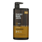 Every Man Jack Sandalwood 3-in-1 All Over Wash, 28.8 fl oz