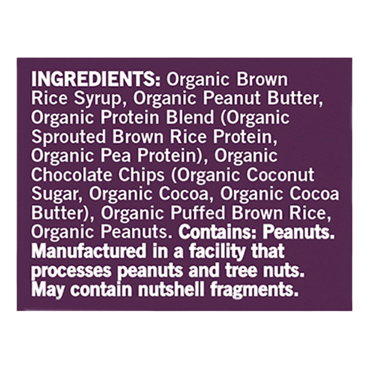 GoMacro Organic Mini Peanut Butter Chocolate Chip Bars, 7.2 oz (Case of 8)