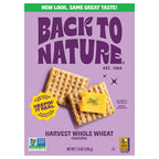 Back to Nature Harvest Whole Wheat Crackers, 7 oz (Case of 12)