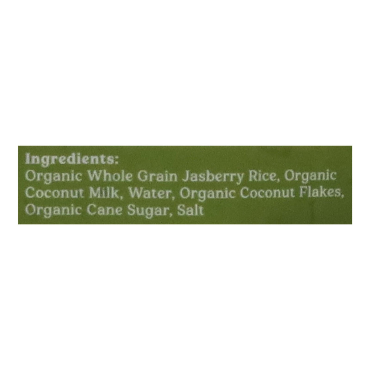 Jasberry Organic Coconut Superfood Rice, 7.05 oz (Case of 6)