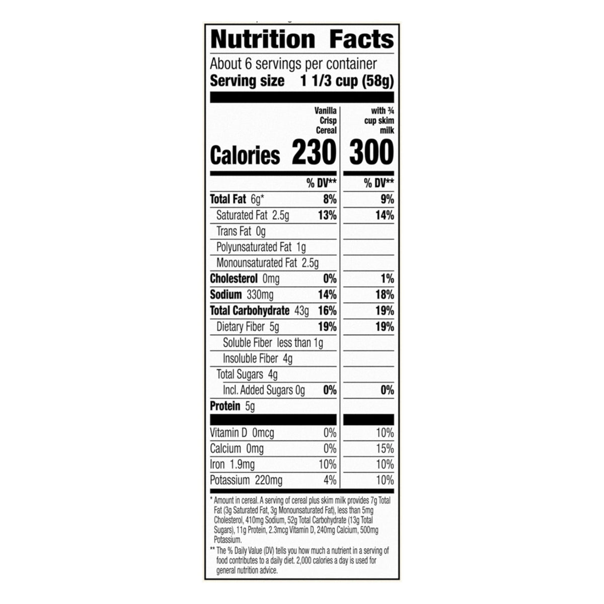 Cascadian Farm Organic Vanilla Crisp Cereal, 12 oz (Case of 10)