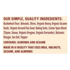 Better With Buckwheat Olive Za'atar Crackers, 4 oz (Case of 10)