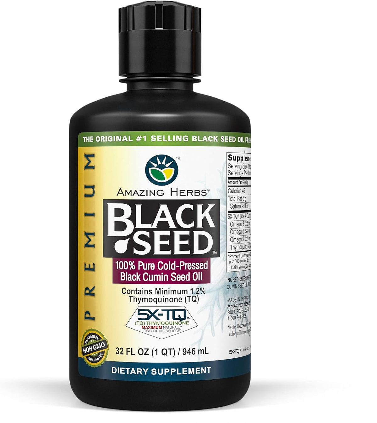 Black Seed Premium Black Seed Oil, 32 fl oz