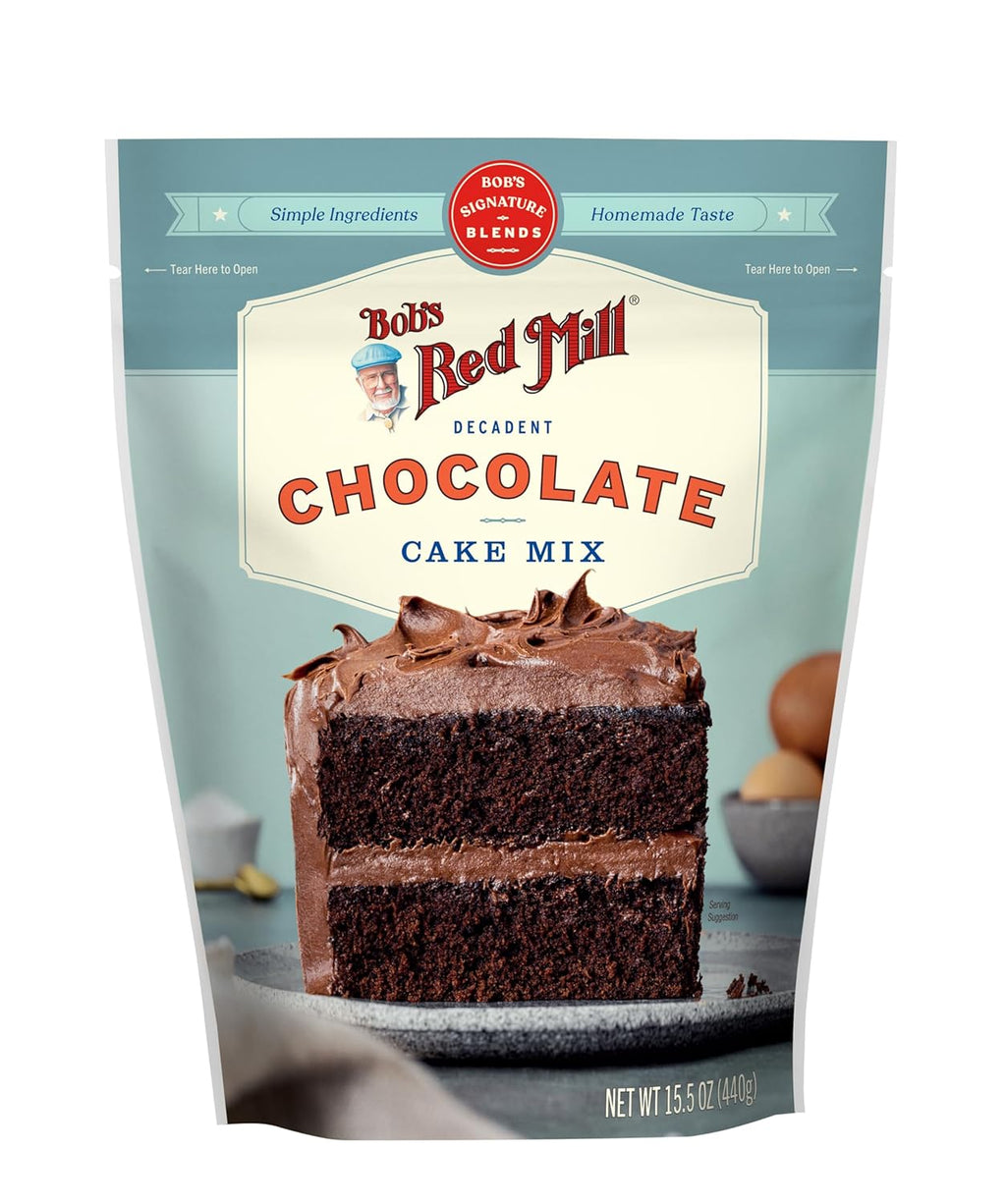 Bob's Red Mill Chocolate Cake Mix, 15.5 oz (Case of 4)