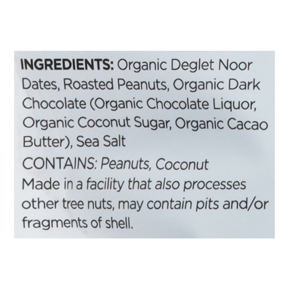 Simply Gum Chocolate Sea Salted Peanut Date Bars, 4.5 oz (Case of 6)