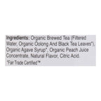 Just Ice Tea Organic Peach Oolong Tea, 16 fl oz (Case of 12)