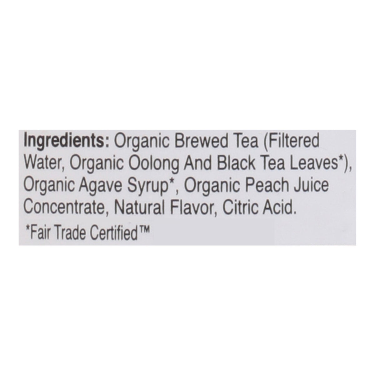 Just Ice Tea Organic Peach Oolong Tea, 16 fl oz (Case of 12)
