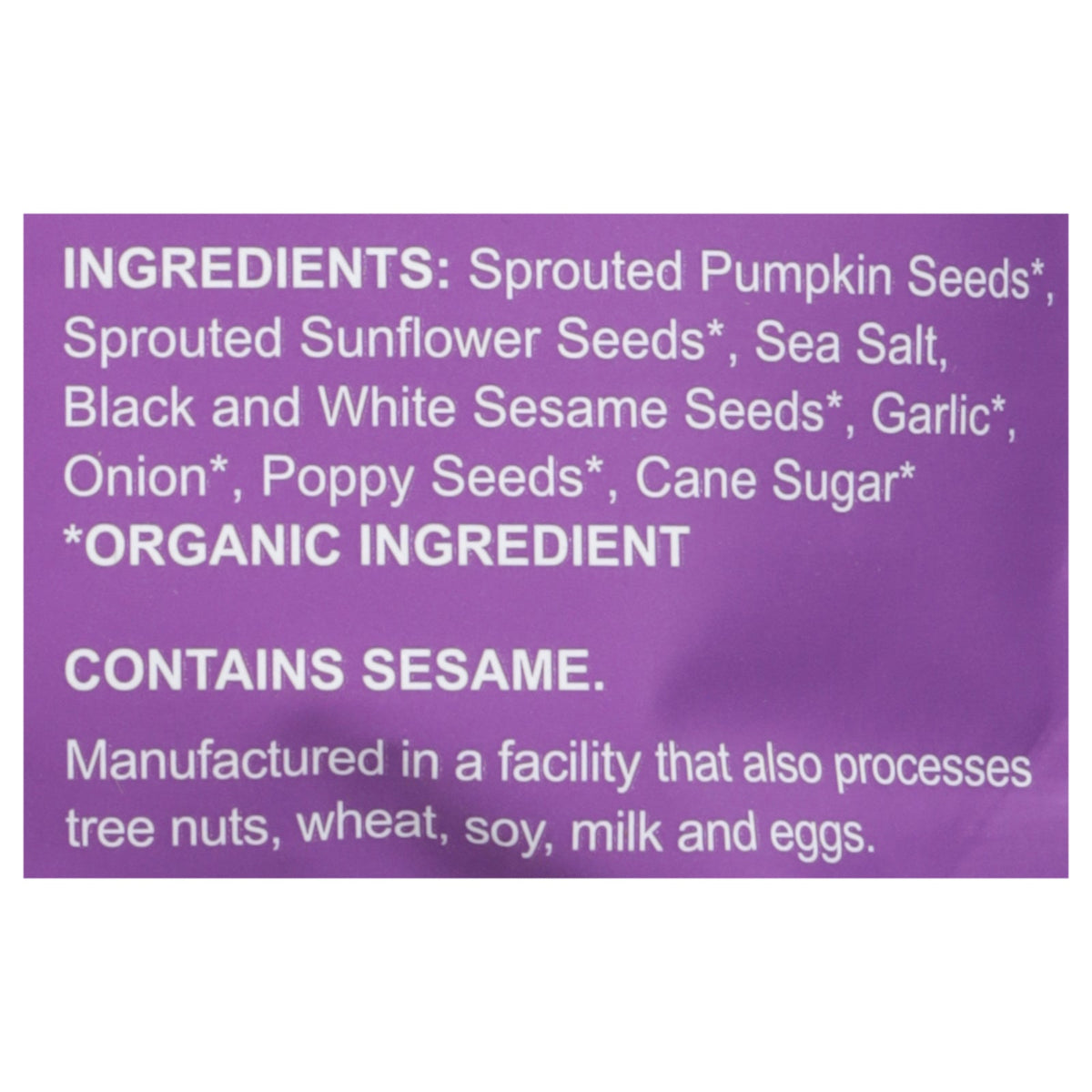 Go Raw Organic Everything Bagel Seed Snack, 4 oz (Case of 6)