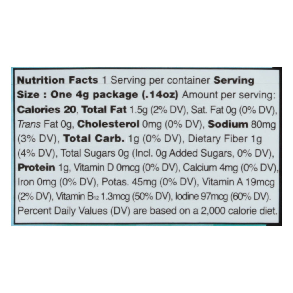 Ocean's Halo Organic Sea Salt Seaweed Snack, 0.14 oz (Case of 20)