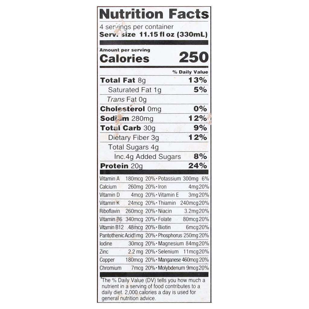 OWYN Chocolate Plant-Based Meal Replacement Shake, 4 x 11.15 fl oz (Case of 3)