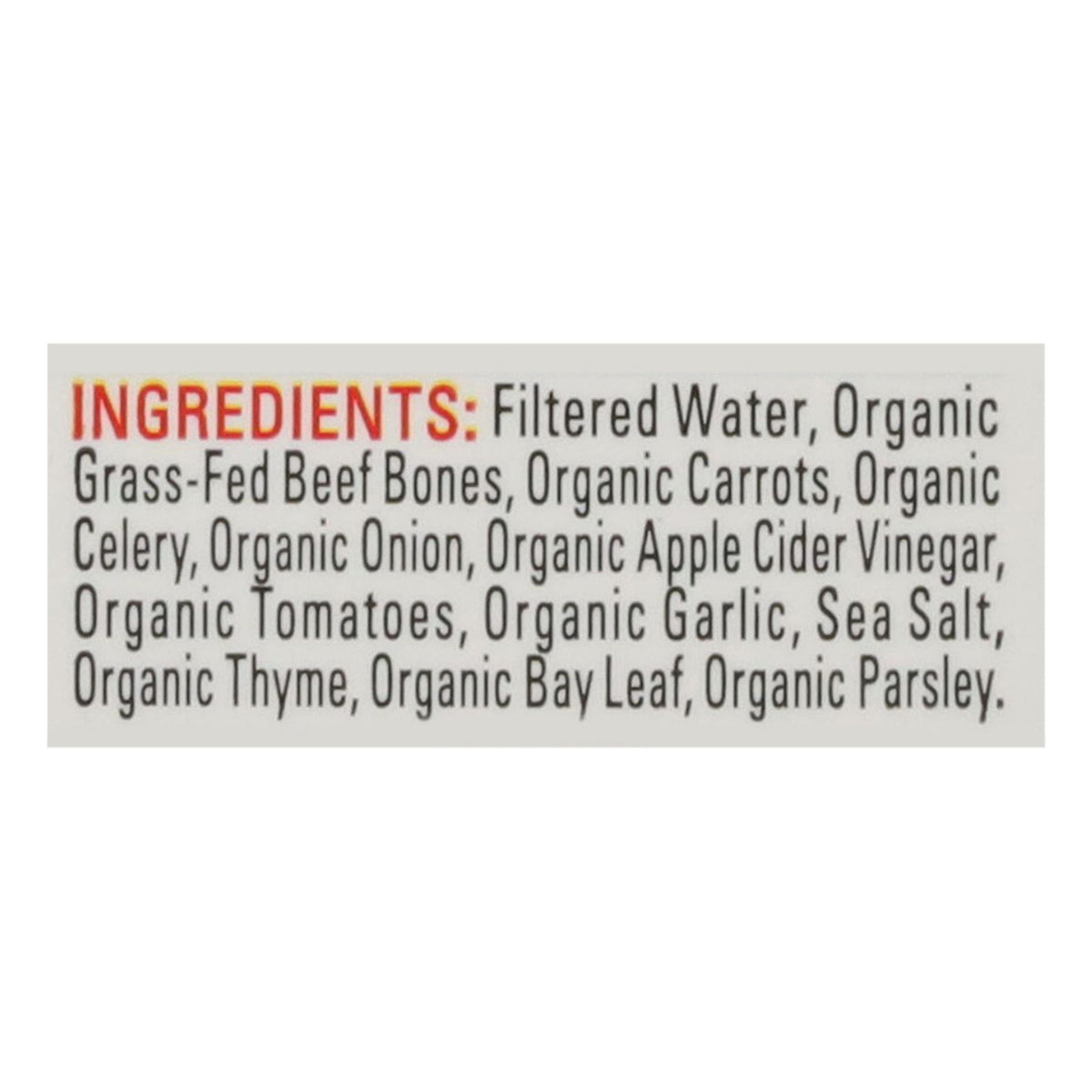 Bonafide Provisions Organic Beef Bone Broth, 16.9 fl oz (Case of 6)