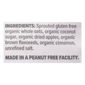 One Degree Organic Foods Sprouted Apple Cinnamon Oatmeal, 18 oz (Case of 6)