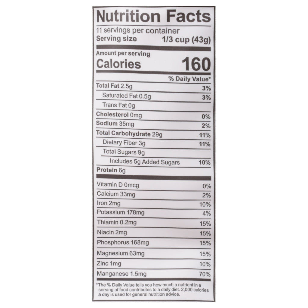 One Degree Organic Foods Sprouted Apple Cinnamon Oatmeal, 18 oz (Case of 6)