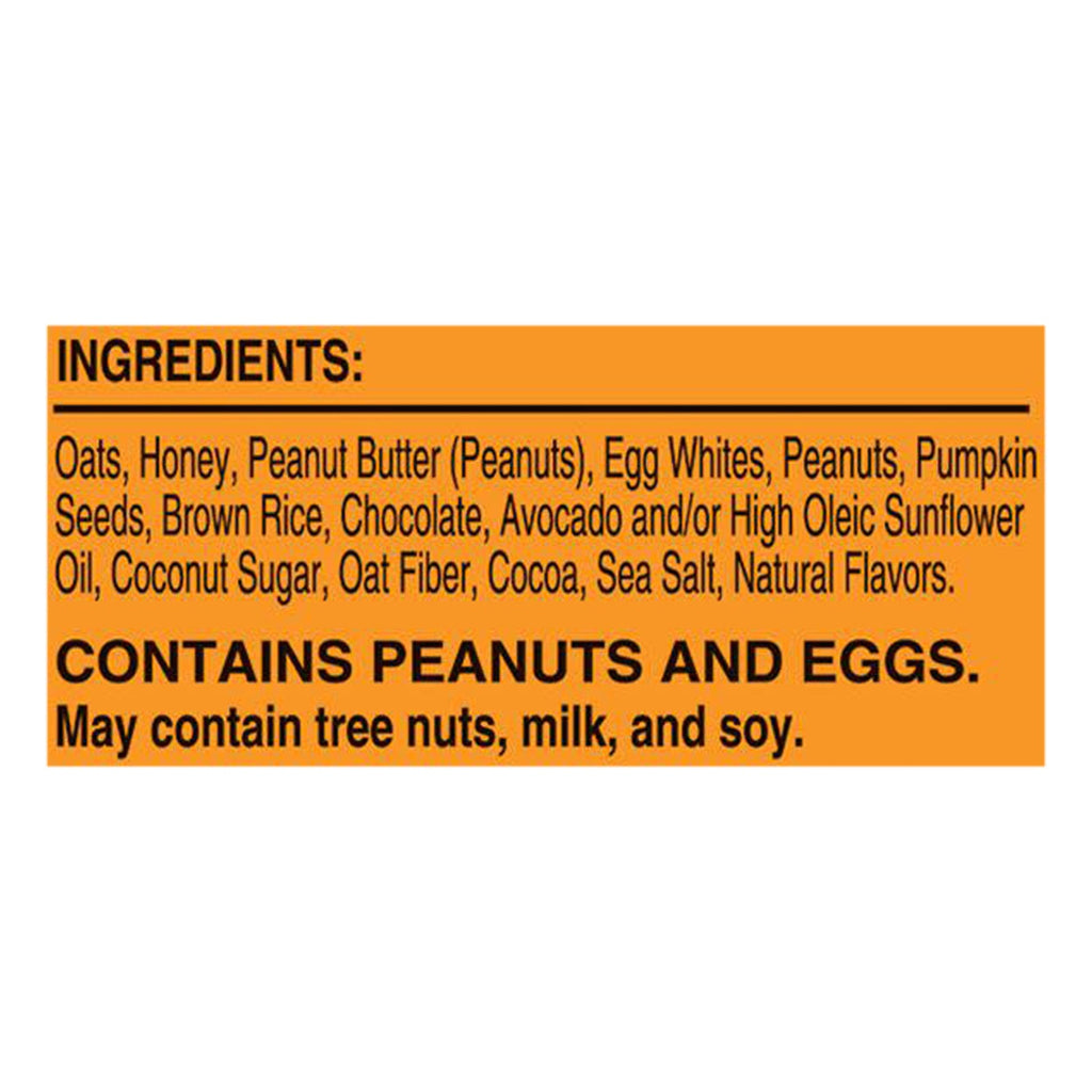 RXBAR Peanut Butter Dark Chocolate Nut Butter & Oat Bar, 1.9 oz (Case of 12)