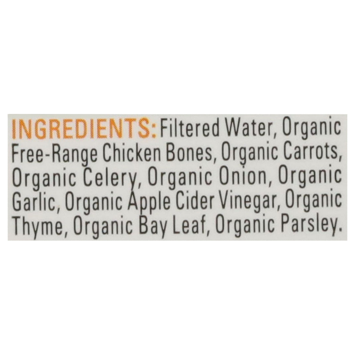 Bonafide Provisions Organic No Salt Chicken Bone Broth, 16.9 fl oz (Case of 6)