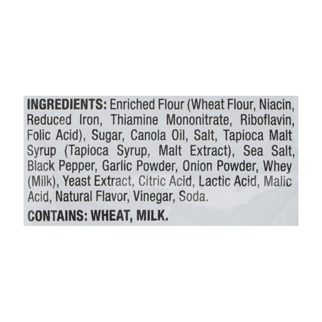 Pretzel Crisps Sea Salt & Pepper Pretzel Crackers, 7.2 oz (Case of 12)