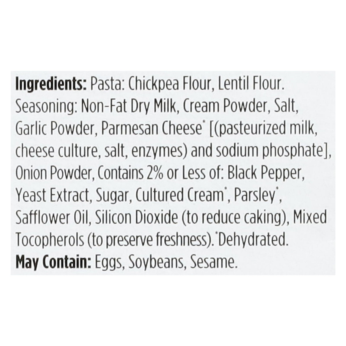 Chickapea Creamy Garlic One-Pot Chickpea Pasta, 7 oz (Case of 6)