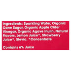 Poppi Strawberry Lemon Prebiotic Soda, 4 x 12 fl oz (Case of 6)