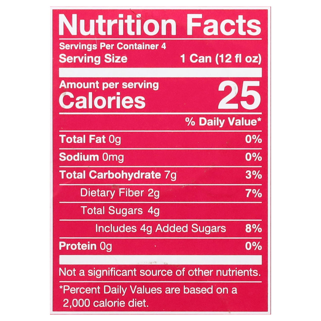 Poppi Strawberry Lemon Prebiotic Soda, 4 x 12 fl oz (Case of 6)