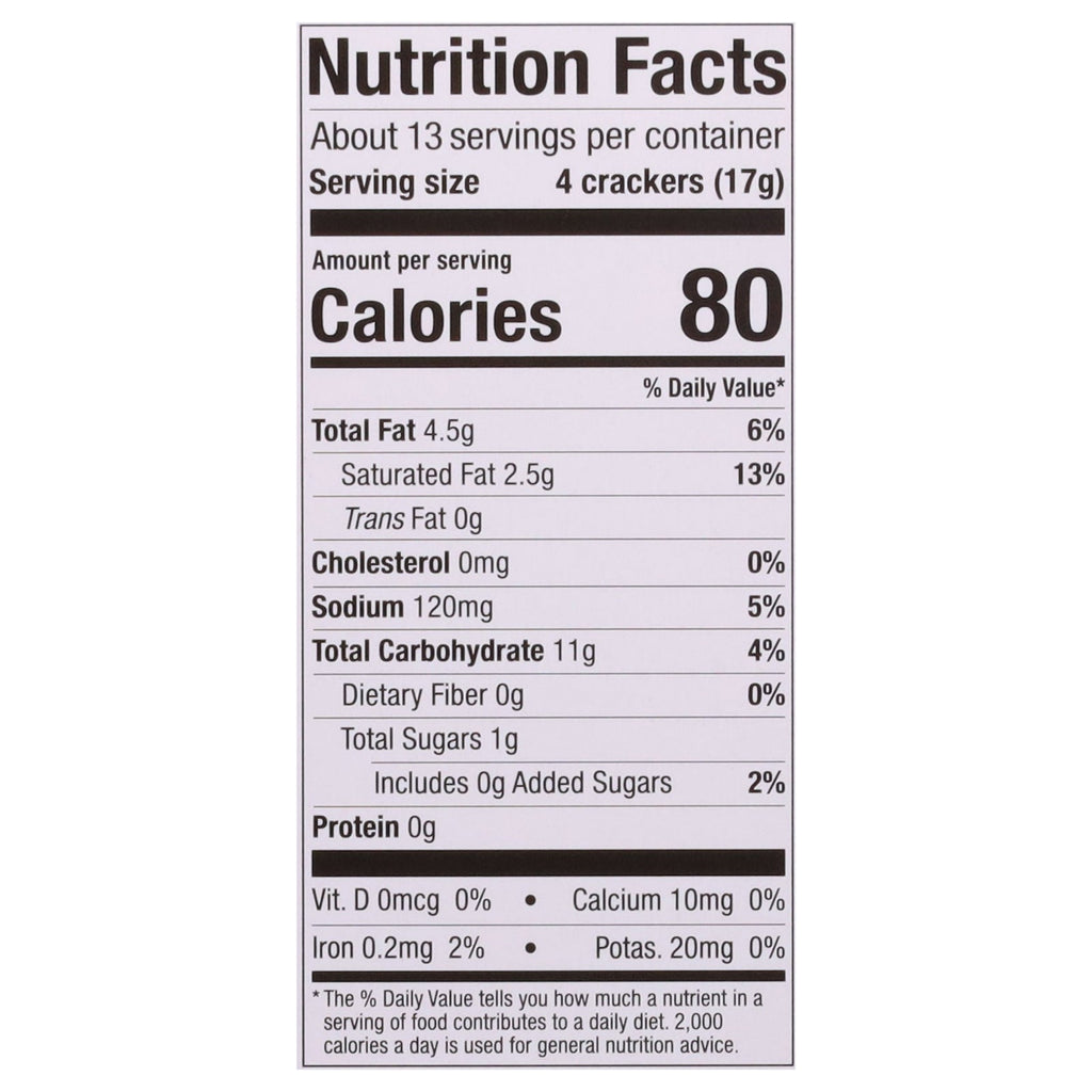 FitJoy White Cheddar Cracker Rounds, 8 oz (Case of 8)