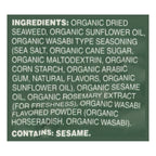 Bibigo Organic Wasabi Seaweed Snack, 0.35 oz (Case of 12)