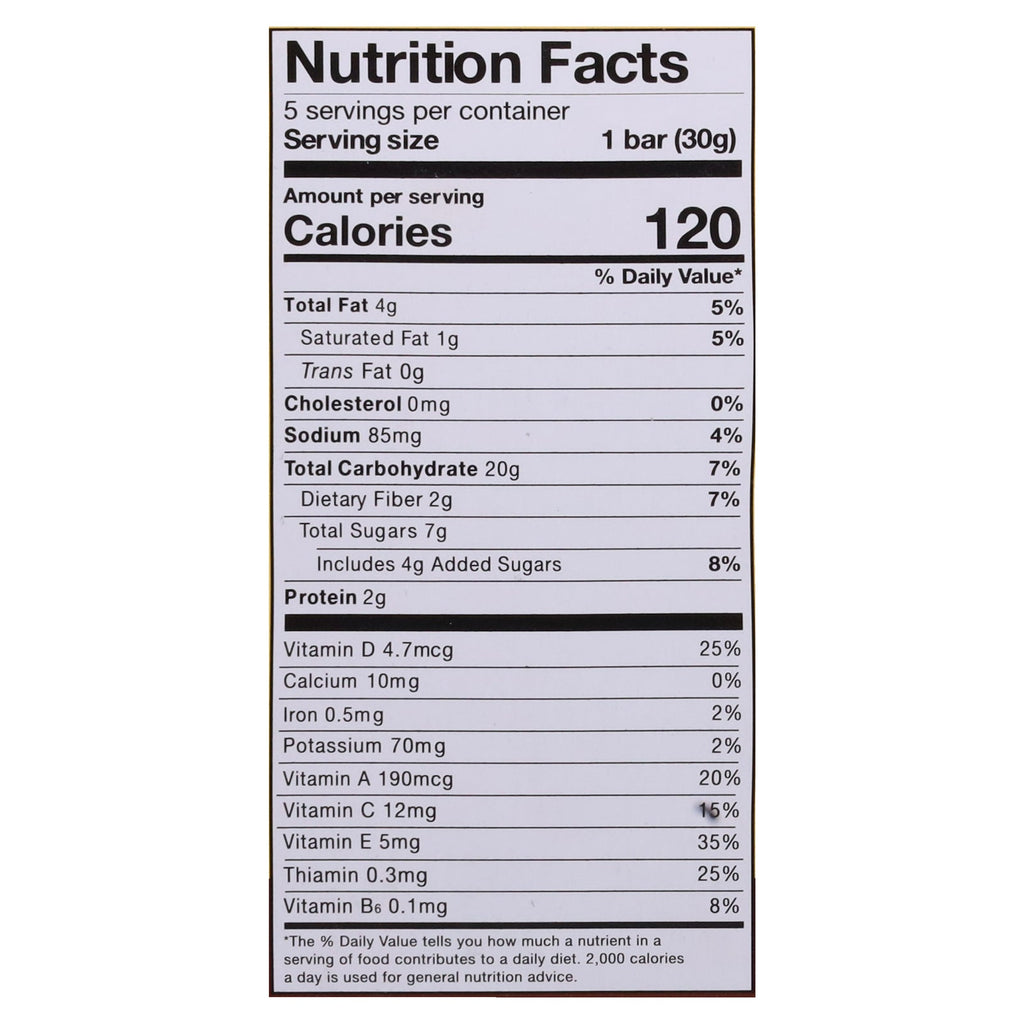 MadeGood Organic Soft Baked Chocolate Chip Oat Bars, 5.3 oz (Case of 6)