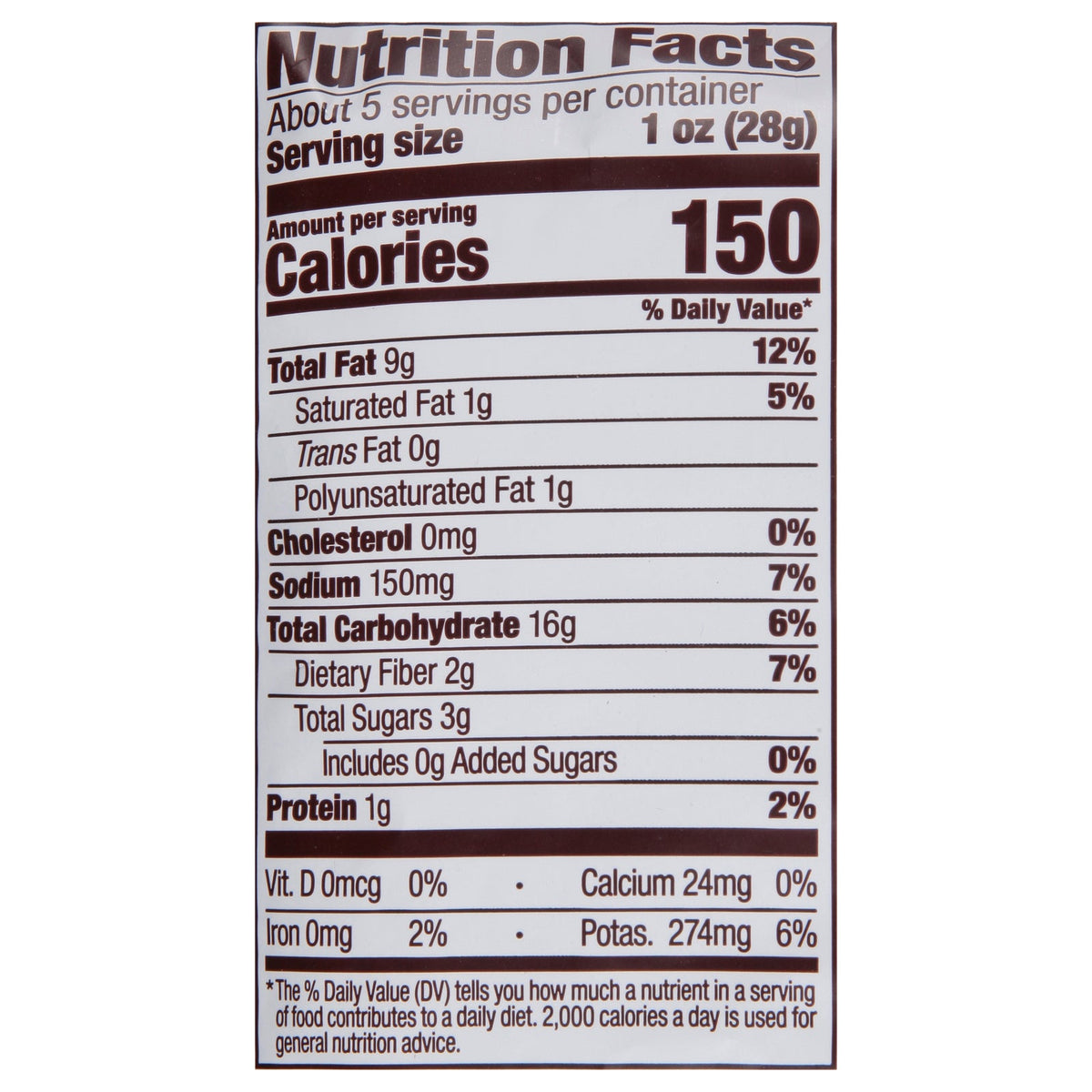 Jackson's Sea Salt Sweet Potato Chips, 5 oz (Case of 12)