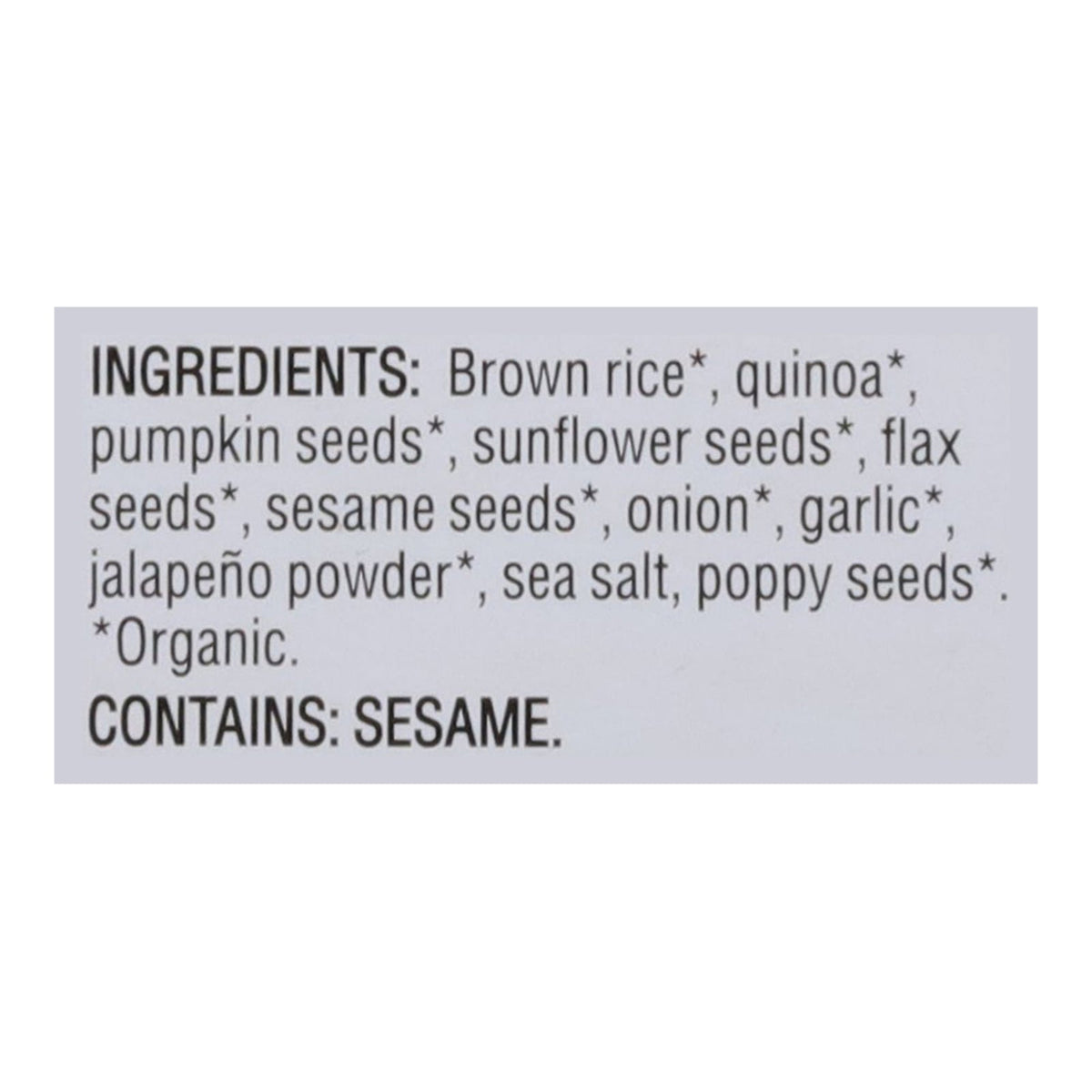 Mary's Gone Crackers Organic Super Seed Jalapeño Crackers, 4 oz (Case of 6)