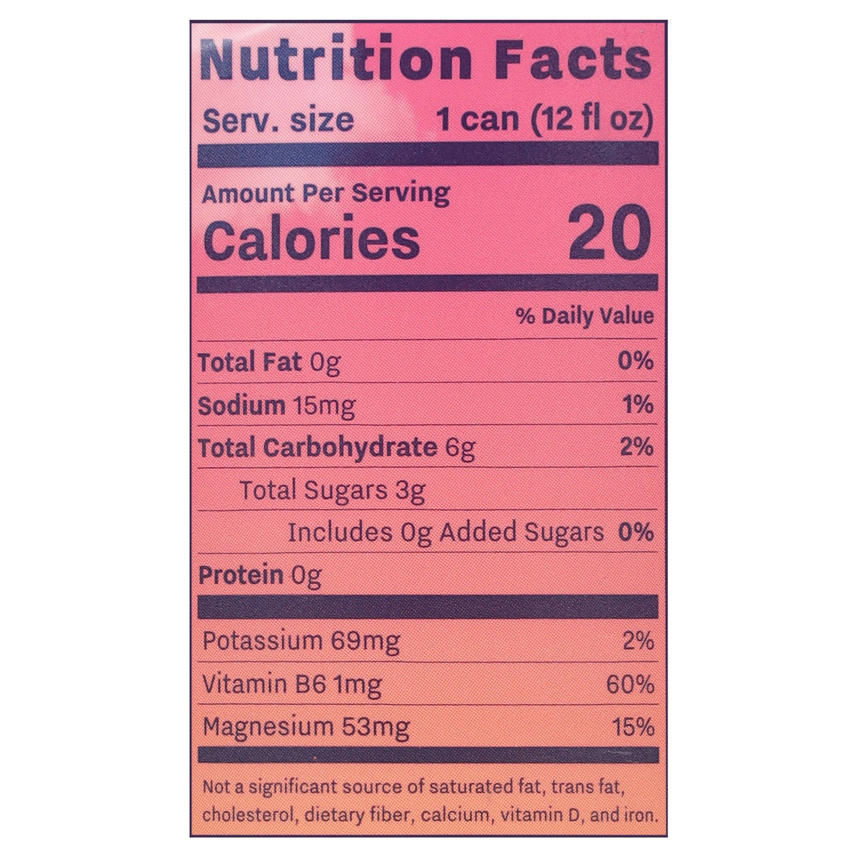 Recess Raspberry Lemon Magnesium Sparkling Water, 12 fl oz (Case of 12)