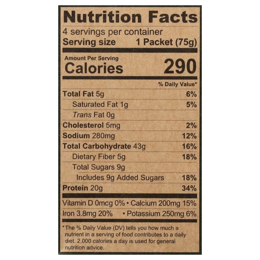Kodiak Cakes Maple Brown Sugar Oatmeal, 4 x 2.65 oz (Case of 6)