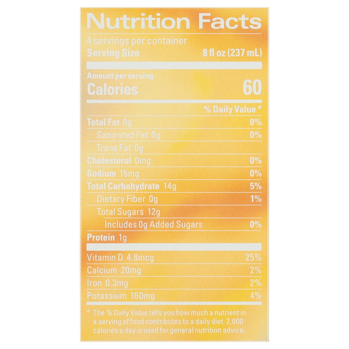 Kin Euphorics Actual Sunshine Beverage 4-Pack, 4 x 8 fl oz (Case of 6)