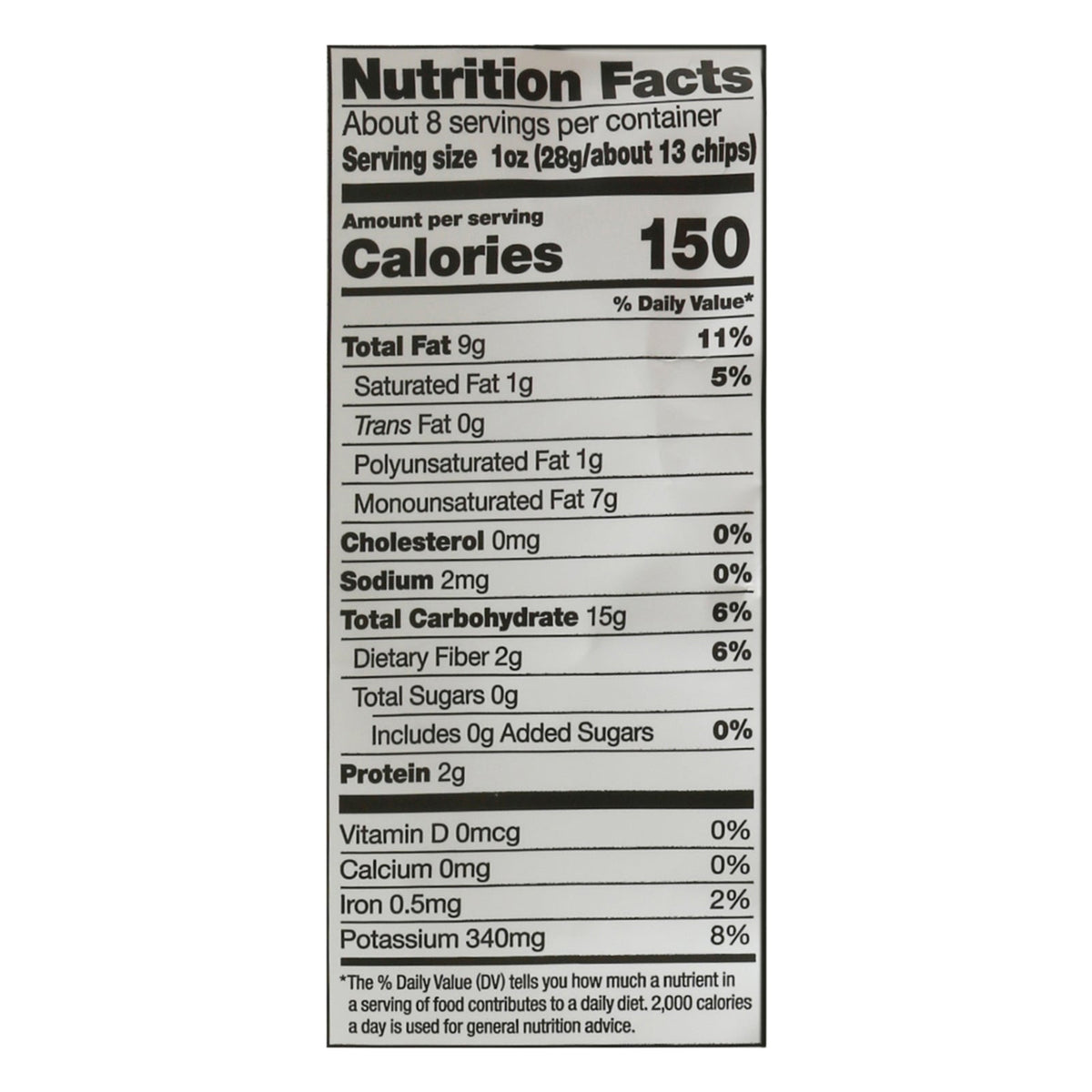 Kettle Brand Unsalted Potato Chips, 7.5 oz (Case of 12)