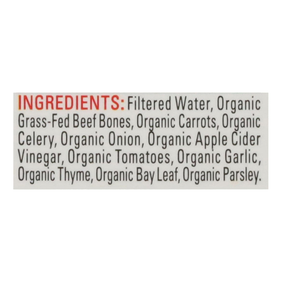 Bonafide Provisions Organic Beef Bone Broth, 16.9 fl oz (Case of 6)