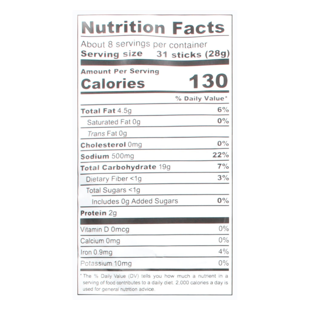 Pop Daddy Yellow Mustard Pretzel Sticks, 7.5 oz (Case of 12)