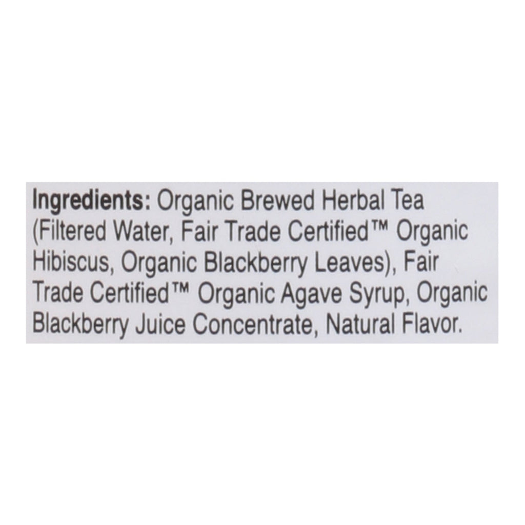 Just Ice Tea Organic Berry Hibiscus Tea, 16 fl oz (Case of 12)