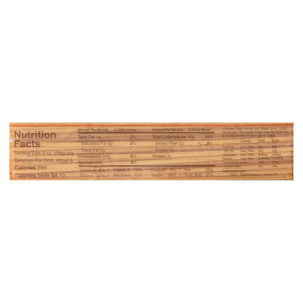 DeLallo Organic Whole Wheat Spaghetti Pasta, 16 oz (Case of 16)