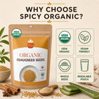 Organic Fenugreek Seeds – Whole Methi for Tempering & Pickling